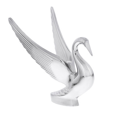 Chrome Swan Hood Ornament