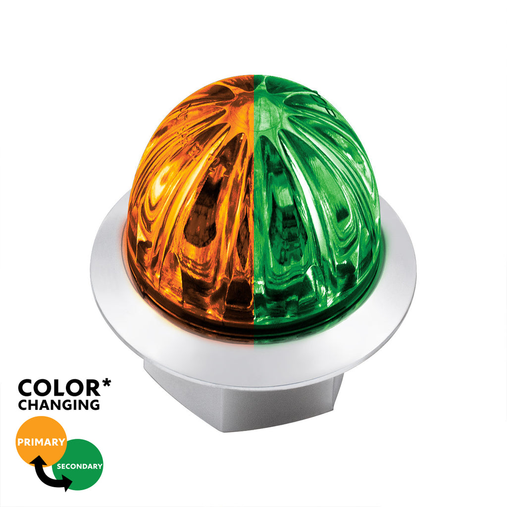 Double Fury 4 LED 1-1/8" Mini Watermelon Clearance/Marker Light.