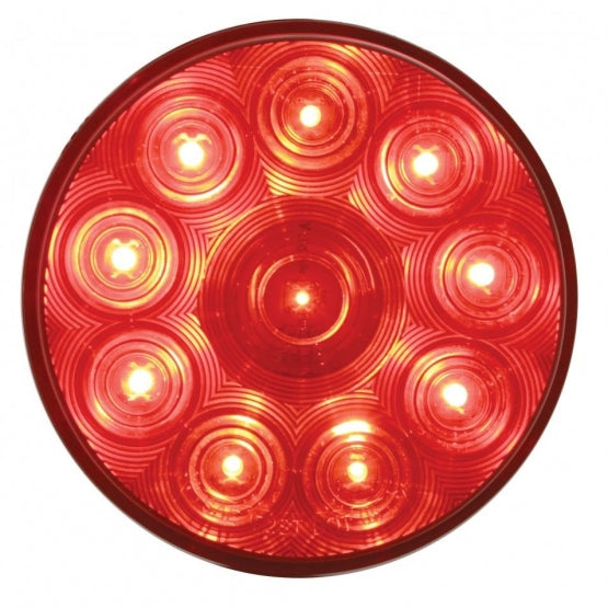 4" Round LED Light (Red)