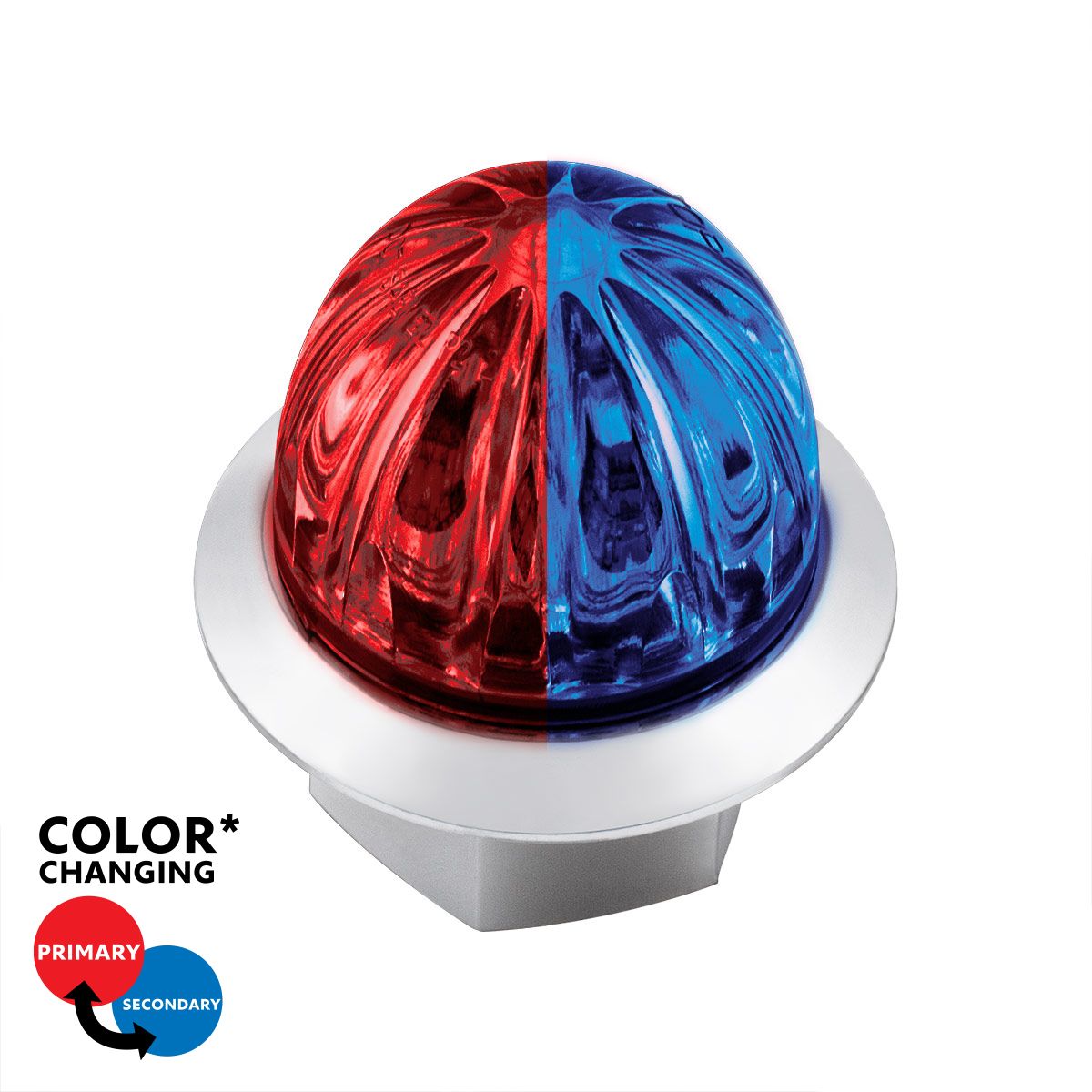 Double Fury 4 LED 1-1/8" Mini Watermelon Clearance/Marker Light.