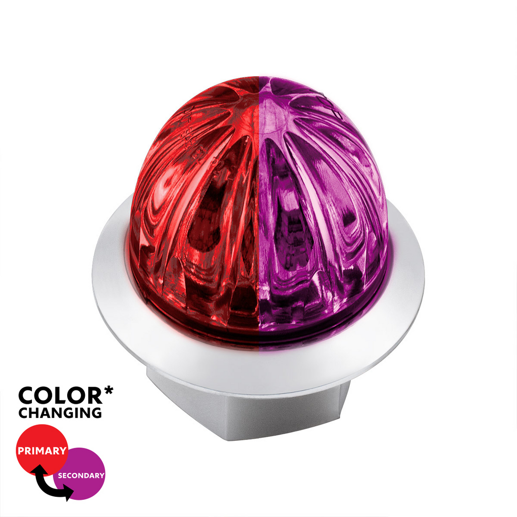 Double Fury 4 LED 1-1/8" Mini Watermelon Clearance/Marker Light.