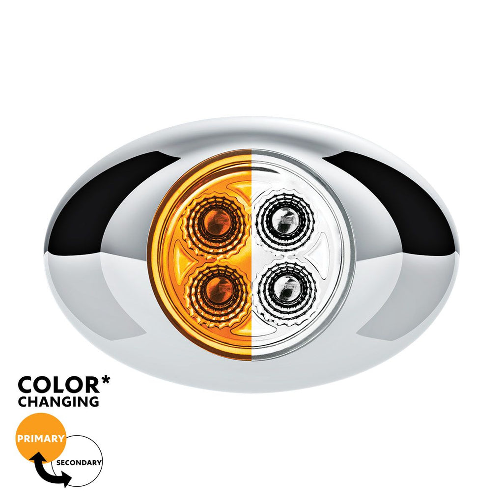 Double Fury 4 LED Mini Oval LED Clearance/Marker Light.