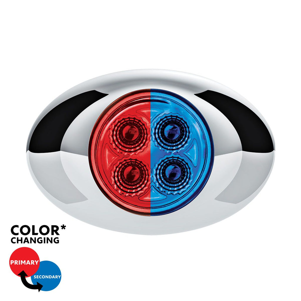 Double Fury 4 LED Mini Oval LED Clearance/Marker Light.