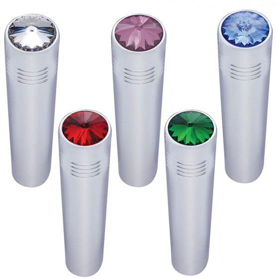 Chrome Freightliner Toggle Switch Extension with Color Crystal (2-3/8")